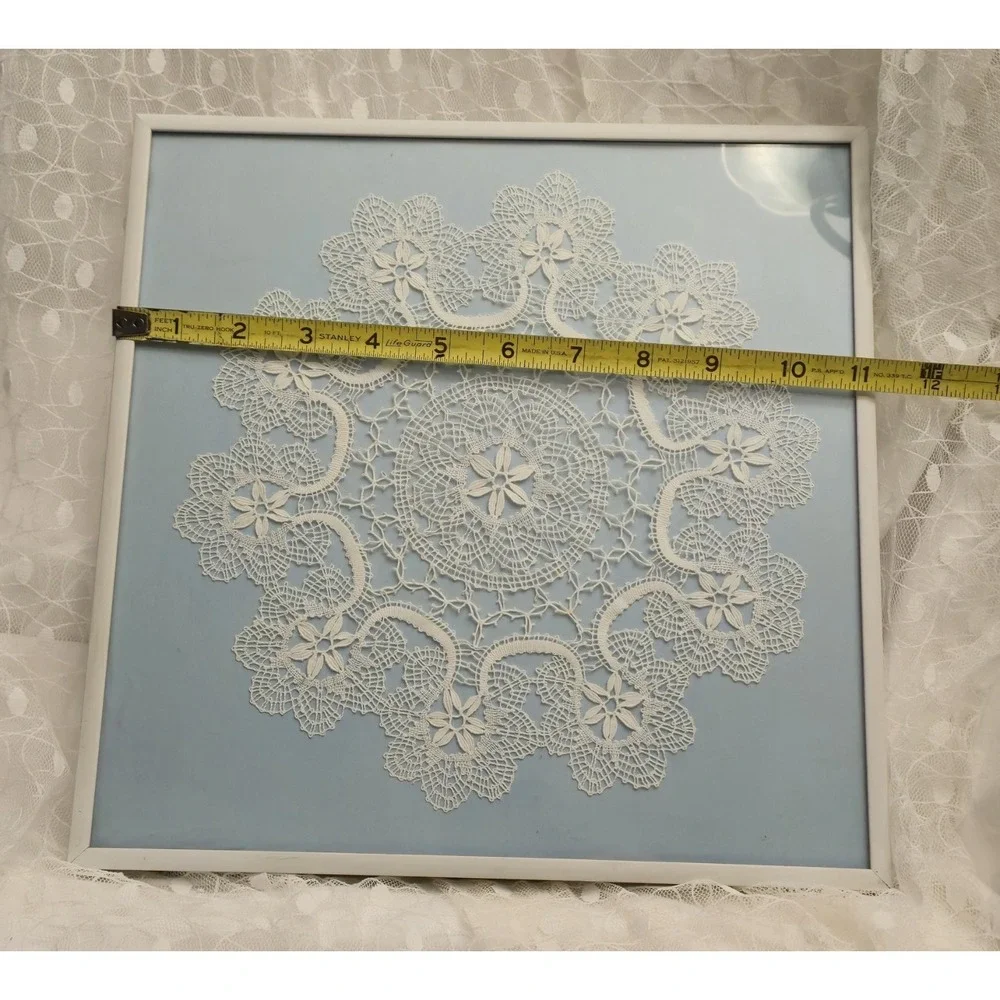 Crochet Doily Handmade Matted And Professionally Framed 11.25